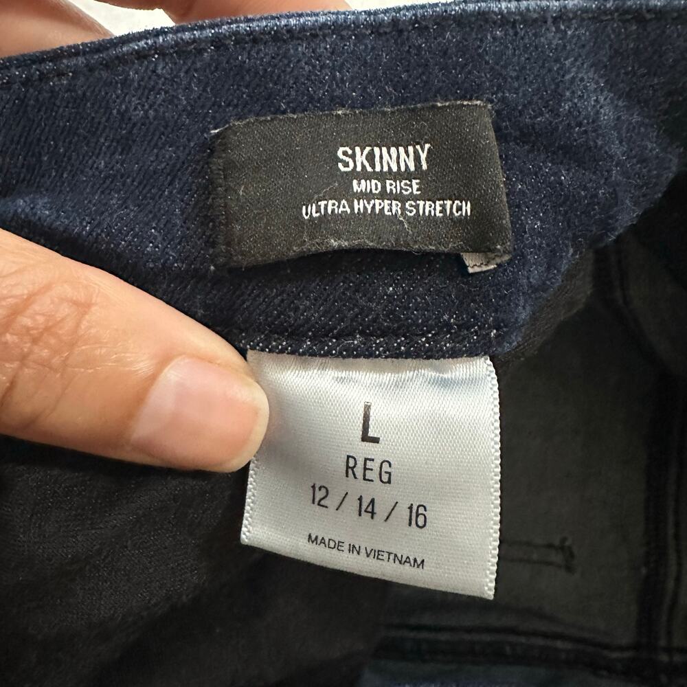 Express Dark Blue Skinny Jeans - Picture 6 of 7
